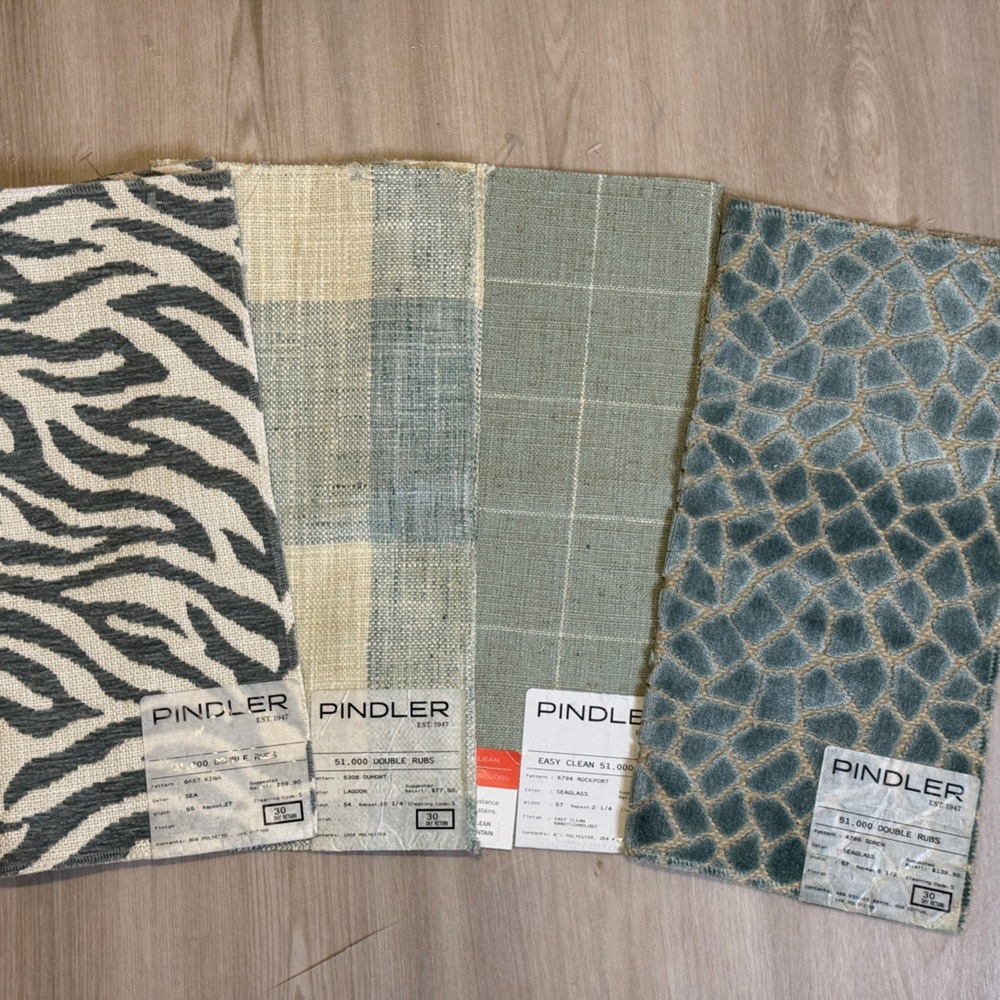 Pindler Fabric Swatches with Animal Prints